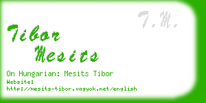 tibor mesits business card